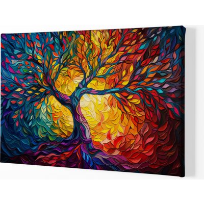 Obraz na plátně - Strom života Listy do větru FeelHappy.cz Velikost obrazu (šířka x výška): 120 x 80 cm – Sleviste.cz