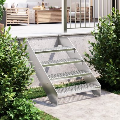zahrada-XL Schodišťový stupeň 70 x 24 x 7 cm pozinkovaná ocel – HobbyKompas.cz