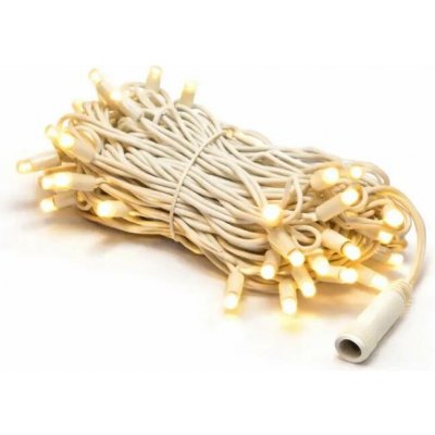 DECOLED Easy Fix LED světelný řetěz, 5 m, venkovní, kontura, teple bílá, 60 diod, bílý kabel, IP67 – Hledejceny.cz