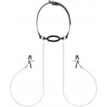 Bedroom Fantasies Nipple Clamps & O Ring Gag svorky s roubíkem – Sleviste.cz