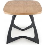 Halmar Rozkládací jídelní stůl Veldon dub přírodní černá – Zboží Dáma