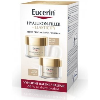 Eucerin Hyaluron-Filler + Elasticity denní + noční krém 2 x 50 ml dárková sada