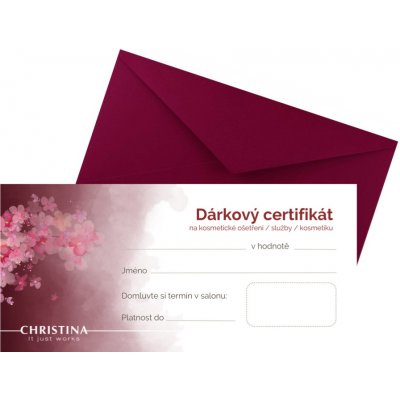 Christina Cosmeceuticals Dárkový poukaz Christina v hodnotě 1000 Kč – Hledejceny.cz