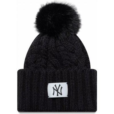 New Era Knit medium wmns MLB Cable wide beanie NEYYAN BLK – Hledejceny.cz