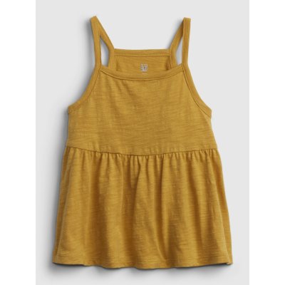 GAP Dětský top strappy tank Žlutá