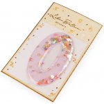 Prima-obchod Narozeninové samolepicí číslice s pohyblivými flitry, barva 0 růžová nejsv. 1 ks – Sleviste.cz