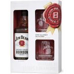 Jim Beam White 40% 0,7 l (dárkové balení 2 sklenice) – Hledejceny.cz