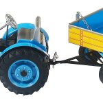 Kovap Traktor Zetor s valníkem modrý na klíček – Zboží Dáma