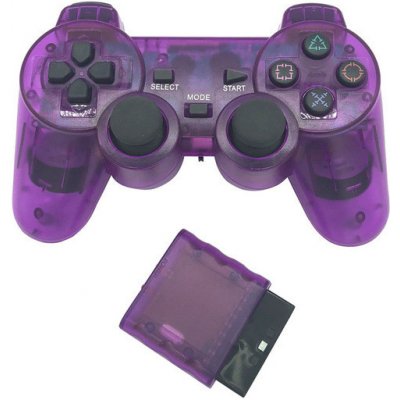 PSko Bezdrátový ovladač pro PS1 a PS2 fialový 7236 – Zboží Živě