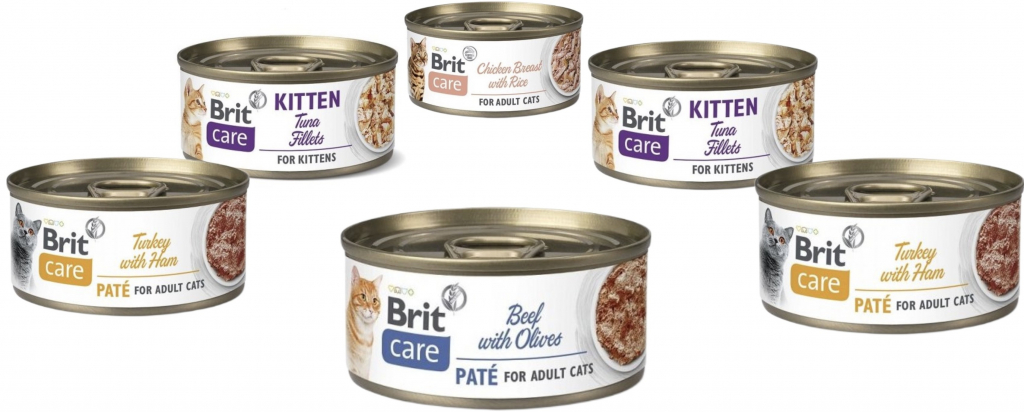 Brit Care Cat Paté MIX 6 x 70 g