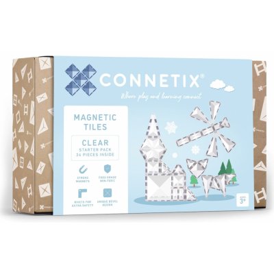 Connetix Clear Starter Pack 34 ks – Zboží Živě