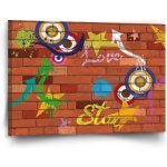 Sablio Obraz Zeď - 90x60 cm – Hledejceny.cz