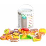 Eco Toys dřevěná zelenina na krájení + příslušenství 20ks – Zboží Dáma