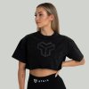 Dámská Trička STRIX CropTop Washed Black