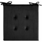 Eurofirany Gaja ČERNÁ 40 x 40 x 3 cm – Zboží Mobilmania