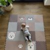 Pěnová puzzle na zem Vylen Minideckfloor 16 dílů beránek lama tuleňéďa tlapka 0179