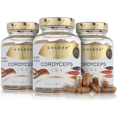 GN Exclusive Cordyceps sinensis CS-4 50% polysacharidů 2+1 300 kapslí – Hledejceny.cz