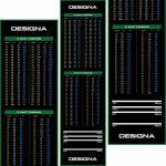 Designa Dart Mat Checkout Koberec k terči Wide Green – Hledejceny.cz