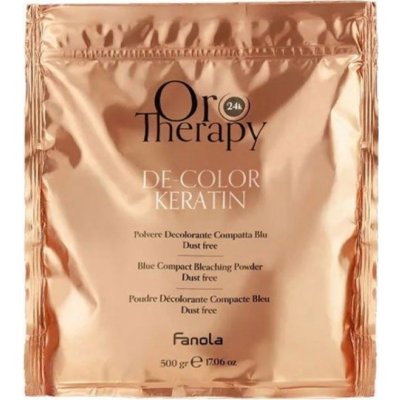 Fanola Oro Therapy 24k De-Color Keratin melírovací prášek pro zesvětlení vlasů 500 g