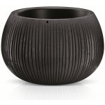 Prosperplast Květináč s vkladem BETON BOWL 23,8 cm černý – Hledejceny.cz