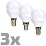 Solight žárovka LED E14 6W miniGLOBE teplá bílá ECOLUX WZ433-3 3ks – Hledejceny.cz