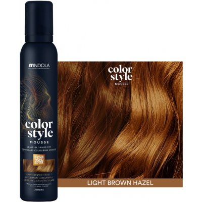 Indola Color style mousse barevné tužidlo Light Brown Hazel 200 ml