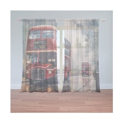 Sablio Záclony Londýn Double-decker 2: 2ks 150x250cm – Hledejceny.cz
