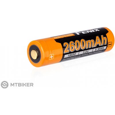 Fenix 18650 nabíjecí baterie, 2600 mAh, Li-Ion