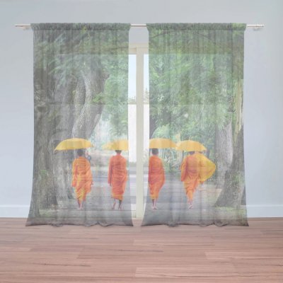 Sablio Záclony Mniši: 2ks 150x250cm – Hledejceny.cz