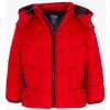 Dětská bunda Losan chlapecká zimní bunda s odepínací kapucí červená