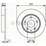 BOSCH Brzdový kotouč - 265 mm BO 0986479C26 | Zboží Auto