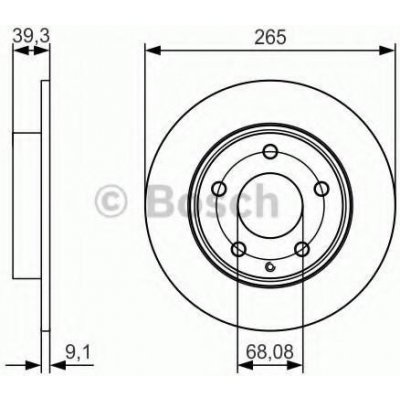 BOSCH Brzdový kotouč - 265 mm BO 0986479C26 | Zboží Auto