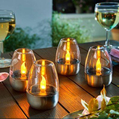 Die moderne Hausfrau Solární LED lucerna Design 4 ks – Zboží Dáma