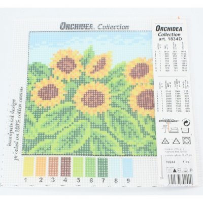 Předloha vyšívací 15x15cm Slunečnice – Hledejceny.cz