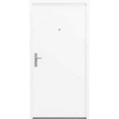 CKdveře bezpečnostní vchodové bílé M00 88 x 200 cm Levé ven – Zboží Mobilmania