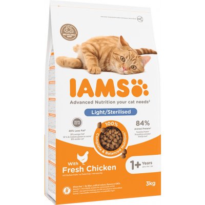 IAMS Advanced Nutrition Sterilised Cat s kuřecím 3 kg