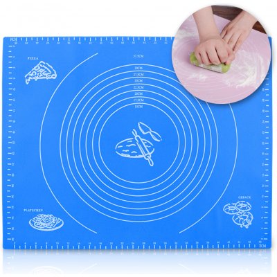 Royal Kitchen RK-1456 Silikonová podložka na těsto 50x39,7 cm, modrá – Zboží Dáma