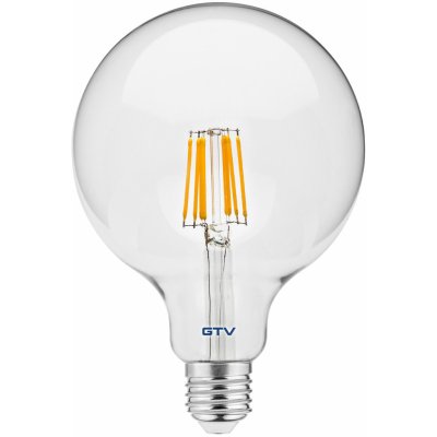 GTV VINTAGE LED žárovka G125 E27 8W 3000K LD-G125FL8-30 – Zboží Živě