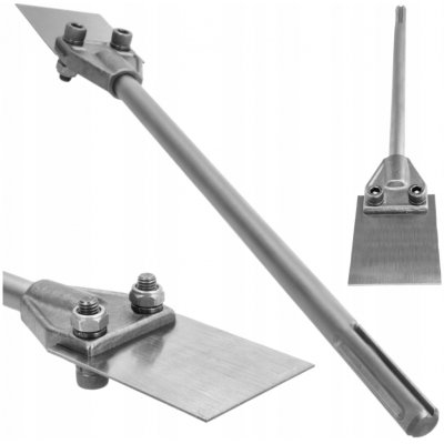 SEKÁČ SDS MAX ŠIROKÝ PLOCHÝ 400x100 FLEXIBILNÍ OCELOVÝ NA BETONU A DLAŽDICE – Sleviste.cz