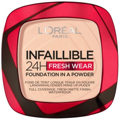 L'Oréal Paris Make-up v pudru Infaillible 24H Fresh Wear Foundation in a Powder 20 Ivory 9 g – Sleviste.cz