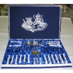 Cibulák Jídelní originální cibulákcibulový příbor porcelán 24 ks – HobbyKompas.cz