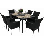 DEOKORK Zahradní ratanová sestava PALERMO 1+6 stůl 150x90 cm – Hledejceny.cz