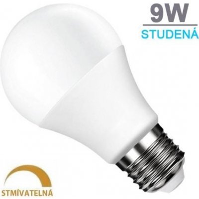 Optonica LED žárovka STMÍVATELNÁ 9W 18xSMD2835 806lm E27 Studená bílá