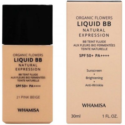 Whamisa BIO Liquid BB krém SPF50+ Pink Beige 30 ml