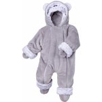 ESITO Zimní kojenecký overal Minky Teddy bílá – Zboží Dáma