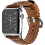 Nomad Traditional Band kožený řemínek se stříbrnými detaily pro Apple Watch Ultra 49mm 8/7 45mm/6/SE/5/4 hnědá NM1A4RST00 – Hledejceny.cz