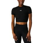 Under Armour HeatGear Crop Mock SS BLK Černá – Zboží Dáma