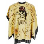 Barbertime Barber Mapped Cape pánský plášť pirátská mapa žlutý – Sleviste.cz