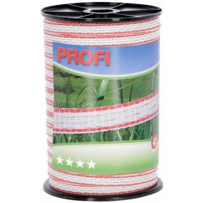 Páska PROFI pro el. ohradník 12 mm x 200 m 4x TriCOND 0 3 mm bílo červená – Hledejceny.cz
