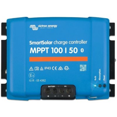 Victron SmartSolar 100/50 MPPT Solární regulátor, MPPT, 100V, 50A, účinnost 98%, Bluetooth, VE.direct SCC110050210 – Hledejceny.cz